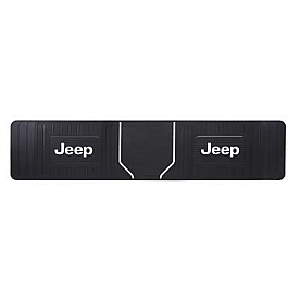 Plasticolor Floor Mat - Cut-To-Fit Rubber Jeep Logo Black Single - 001821R01