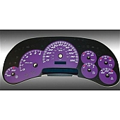 US Speedo Gauge Face Overlay - Purple Daytime Color/ White Letter Color - SS1200547