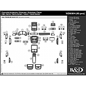 B & I Fender Dash Panel Trim WD658HDET