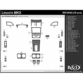 B & I Fender Dash Panel Trim WD1004ALK