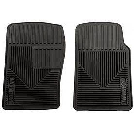 Husky Liner Floor Mat - Direct-Fit Black TPE - Thermoplastic Elastomer Set of 2 - 51091
