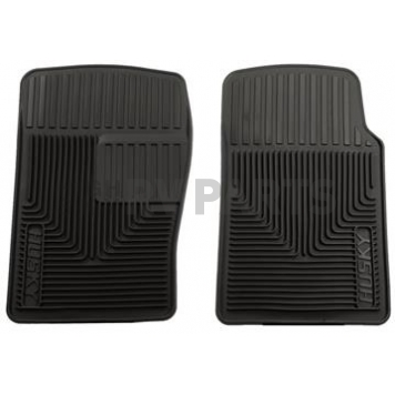 Husky Liner Floor Mat - Direct-Fit Black TPE - Thermoplastic Elastomer Set of 2 - 51091