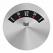 Aurora Instuments Gauge Face Overlay - Metal Silver Daytime Color/ White Letter Color - 62739