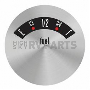 Aurora Instuments Gauge Face Overlay - Metal Silver Daytime Color/ White Letter Color - 62739