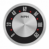 Aurora Instuments Gauge Face Overlay - Metal Silver Daytime Color/ White Letter Color - 62737