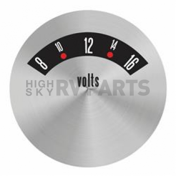 Aurora Instuments Gauge Face Overlay - Metal Silver Daytime Color/ White Letter Color - 62745
