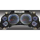 US Speedo Gauge Face Overlay - Blue Daytime Color/ White Letter Color - 9001200734