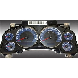 US Speedo Gauge Face Overlay - Blue Daytime Color/ White Letter Color - 9001200734