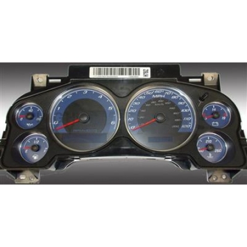 US Speedo Gauge Face Overlay - Blue Daytime Color/ White Letter Color - 9001200734