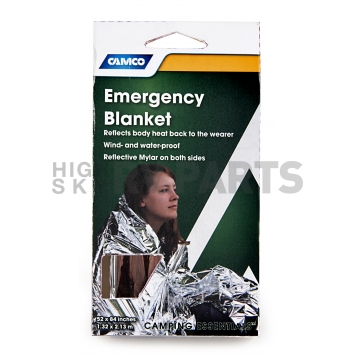 Camco Emergency Blanket Waterproof and Windproof Reflective Mylar - 51322