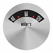 Aurora Instuments Gauge Face Overlay - Metal Silver Daytime Color/ White Letter Color - 62743