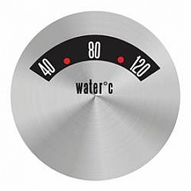 Aurora Instuments Gauge Face Overlay - Metal Silver Daytime Color/ White Letter Color - 62743