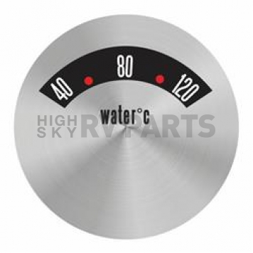 Aurora Instuments Gauge Face Overlay - Metal Silver Daytime Color/ White Letter Color - 62743