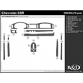 B & I Fender Dash Panel Trim WD530ASDB