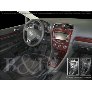 B & I Fender Dash Panel Trim WD972ASDB-1