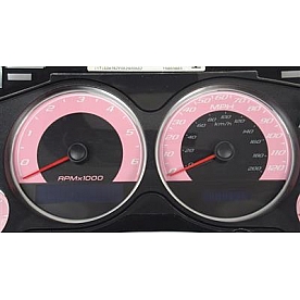 US Speedo Gauge Face Overlay - Pink Daytime Color/ White Letter Color - 9001200738