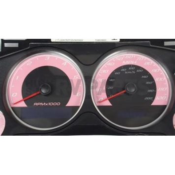 US Speedo Gauge Face Overlay - Pink Daytime Color/ White Letter Color - 9001200738