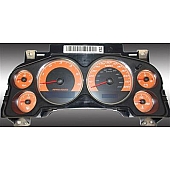 US Speedo Gauge Face Overlay - Orange Daytime Color/ White Letter Color - 9001200739