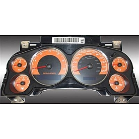 US Speedo Gauge Face Overlay - Orange Daytime Color/ White Letter Color - 9001200739