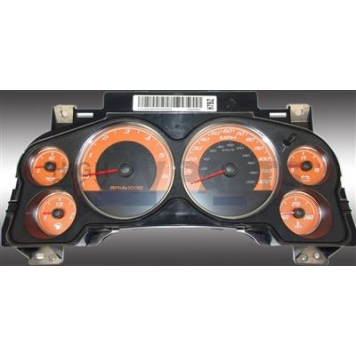 US Speedo Gauge Face Overlay - Orange Daytime Color/ White Letter Color - 9001200739