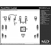B & I Fender Dash Panel Trim WD534MDC3