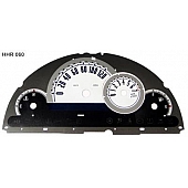 US Speedo Gauge Face Overlay - White Daytime Color/ Black Letter Color - HHR060