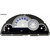 US Speedo Gauge Face Overlay - Silver Daytime Color/ Black Letter Color - HHR062