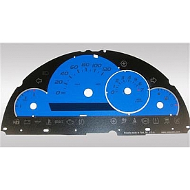 US Speedo Gauge Face Overlay - Red Daytime Color/ White Letter Color - HHR064