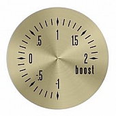 Aurora Instuments Gauge Face Overlay - Gold Daytime Color/ Black Letter Color - 62775