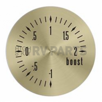 Aurora Instuments Gauge Face Overlay - Gold Daytime Color/ Black Letter Color - 62775