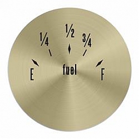 Aurora Instuments Gauge Face Overlay - Gold Daytime Color/ Black Letter Color - 62767