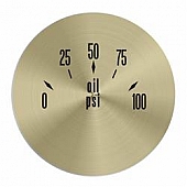 Aurora Instuments Gauge Face Overlay - Gold Daytime Color/ Black Letter Color - 62769
