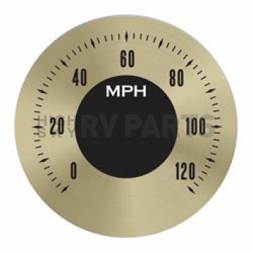 Aurora Instuments Gauge Face Overlay - Gold Daytime Color/ Black Letter Color - 62765