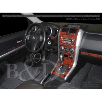 B & I Fender Dash Panel Trim WD638ASNB