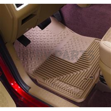 Husky Liner Floor Mat - Direct-Fit Tan TPE - Thermoplastic Elastomer Set of 2 - 51223