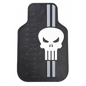 Plasticolor Floor Mat - Universal Fit Rubber Marvel Punisher Set of 2 - 001486R01