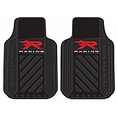 Plasticolor Floor Mat - Universal Fit Rubber R Racing Logo Set of 2 - 001466R04