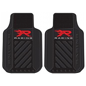 Plasticolor Floor Mat - Universal Fit Rubber R Racing Logo Set of 2 - 001466R04