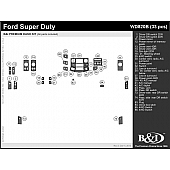 B & I Fender Dash Panel Trim WD820BSDB