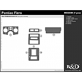 B & I Fender Dash Panel Trim WD039BSNB