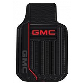 Plasticolor Floor Mat - Universal Fit Rubber GMC Logo Set of 2 - 001472R01