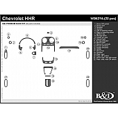 B & I Fender Dash Panel Trim WD627ADRW