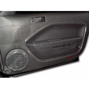 American Car Craft Interior Trim Kit - 2 Door Panel Trim/ 2 Speaker Grille Chrome Vinyl - 271008
