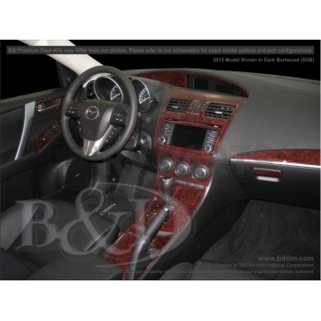 B & I Fender Dash Panel Trim WD929BDCF-1