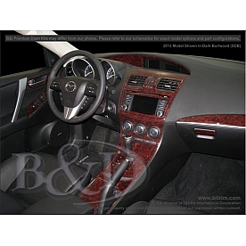 B & I Fender Dash Panel Trim WD929CDRW
