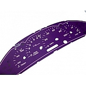 US Speedo Gauge Face Overlay - Purple Daytime Color/ White Letter Color - SUN037