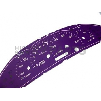 US Speedo Gauge Face Overlay - Purple Daytime Color/ White Letter Color - SUN037