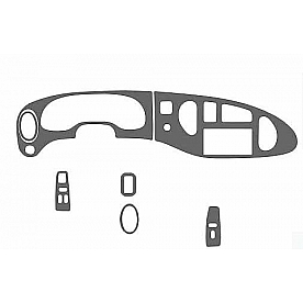 B & I Fender Dash Panel Trim WD246CSDB