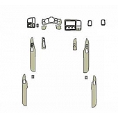 B & I Fender Dash Panel Trim WD338BMB