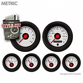 Aurora Instuments Gauge Face Overlay - Fiber Ash Daytime Color/ Black Letter Color - 4619